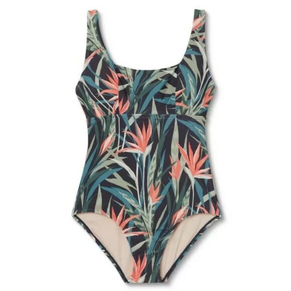 KONA SOL Square Neck High Coverage One Piece Swimsuit - Picture 1 of 7